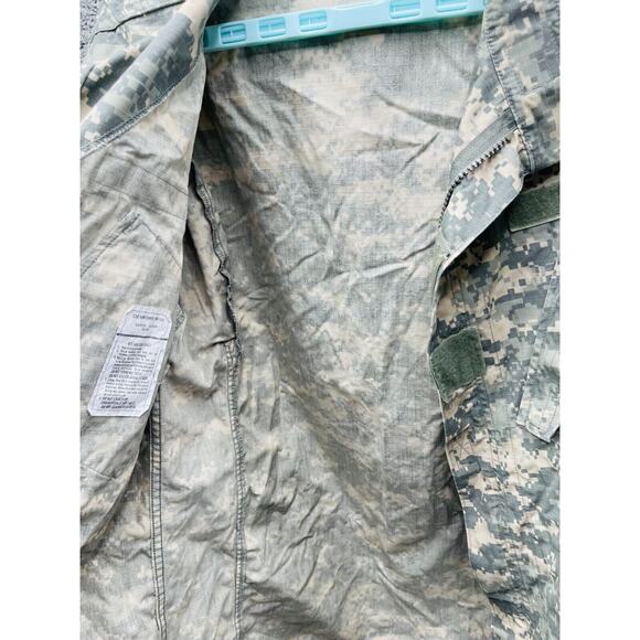 US Mens Medium Long Patches Camouflage Coat Army Combat Uniform - Picture 4 of 8